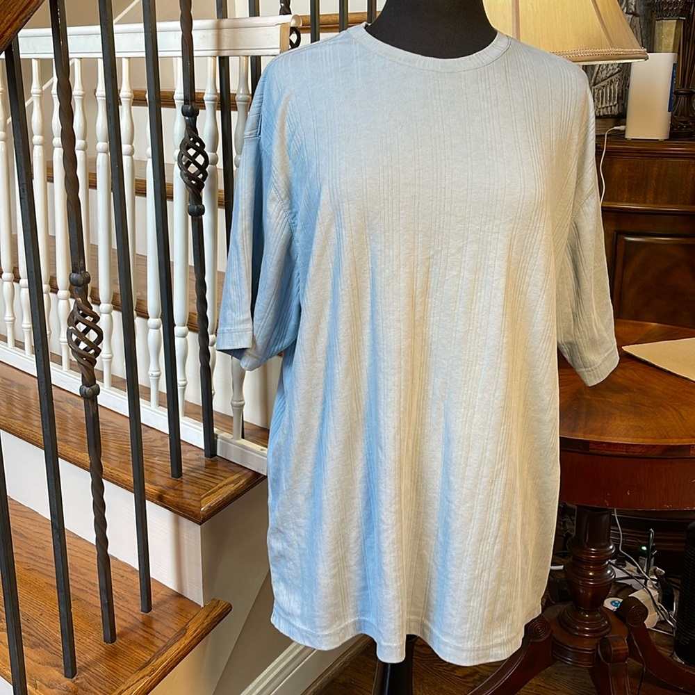 Women’s CONCEPTS BY CLAIBORNE SIZE XXL LIGHT BLUE/GRAY.
